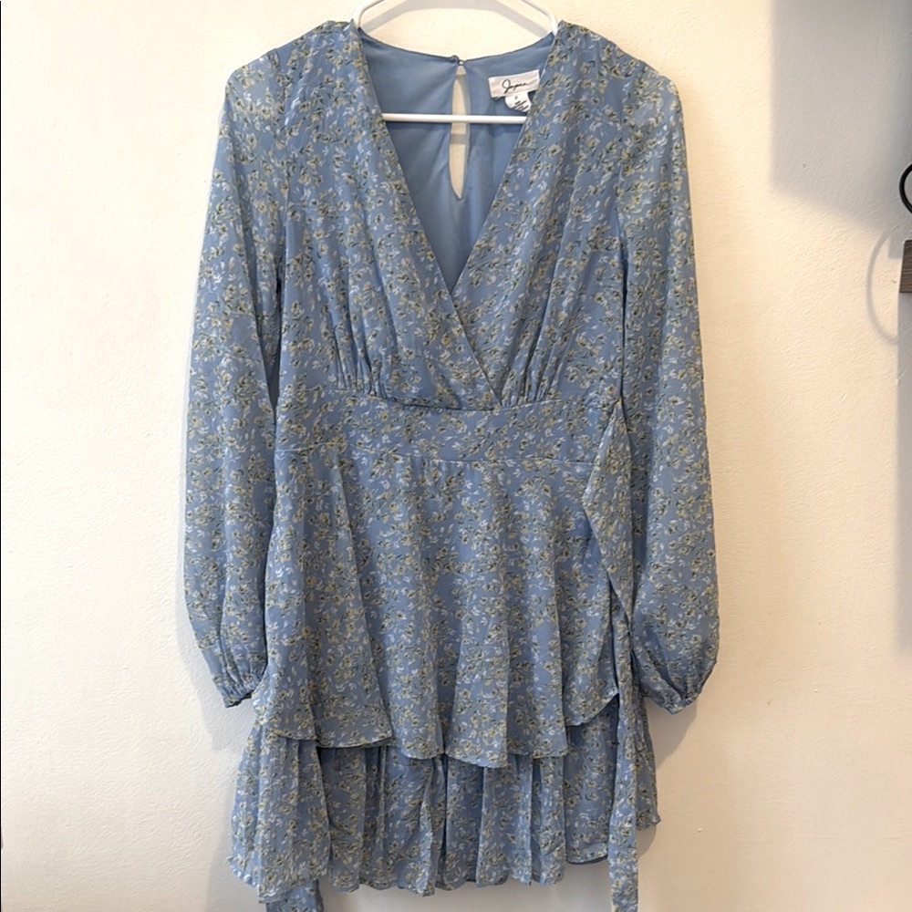 Floral Blue Dress